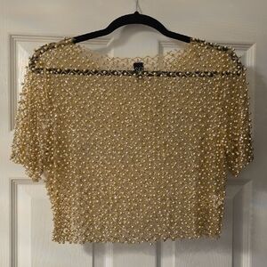 Windsor Gold Beaded Blouse